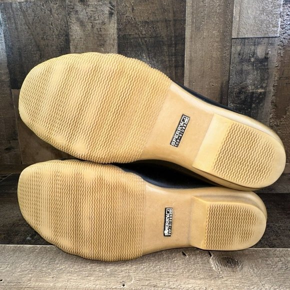 WOMEN'S SPERRY FOR J.CREW SHEARWATER BUCKLE BOOTS IN BLACK Sz 9M - Picture 6 of 11